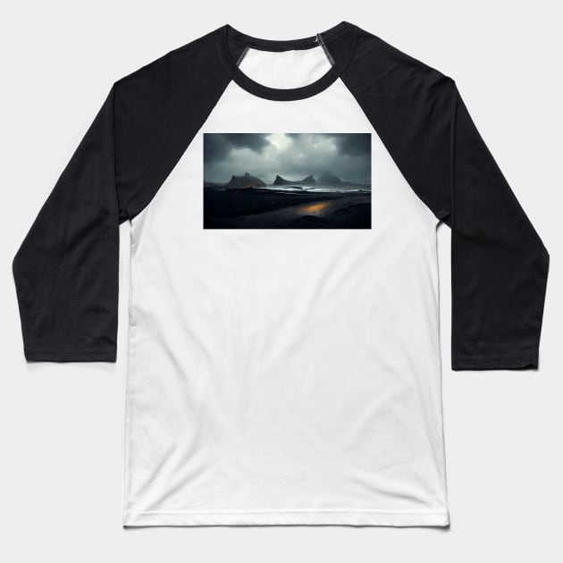Destiny Planet Landscape Baseball T-Shirt by endage